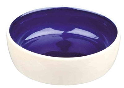 Trixie Food Bowl Cat Ceramic Sahne Blau