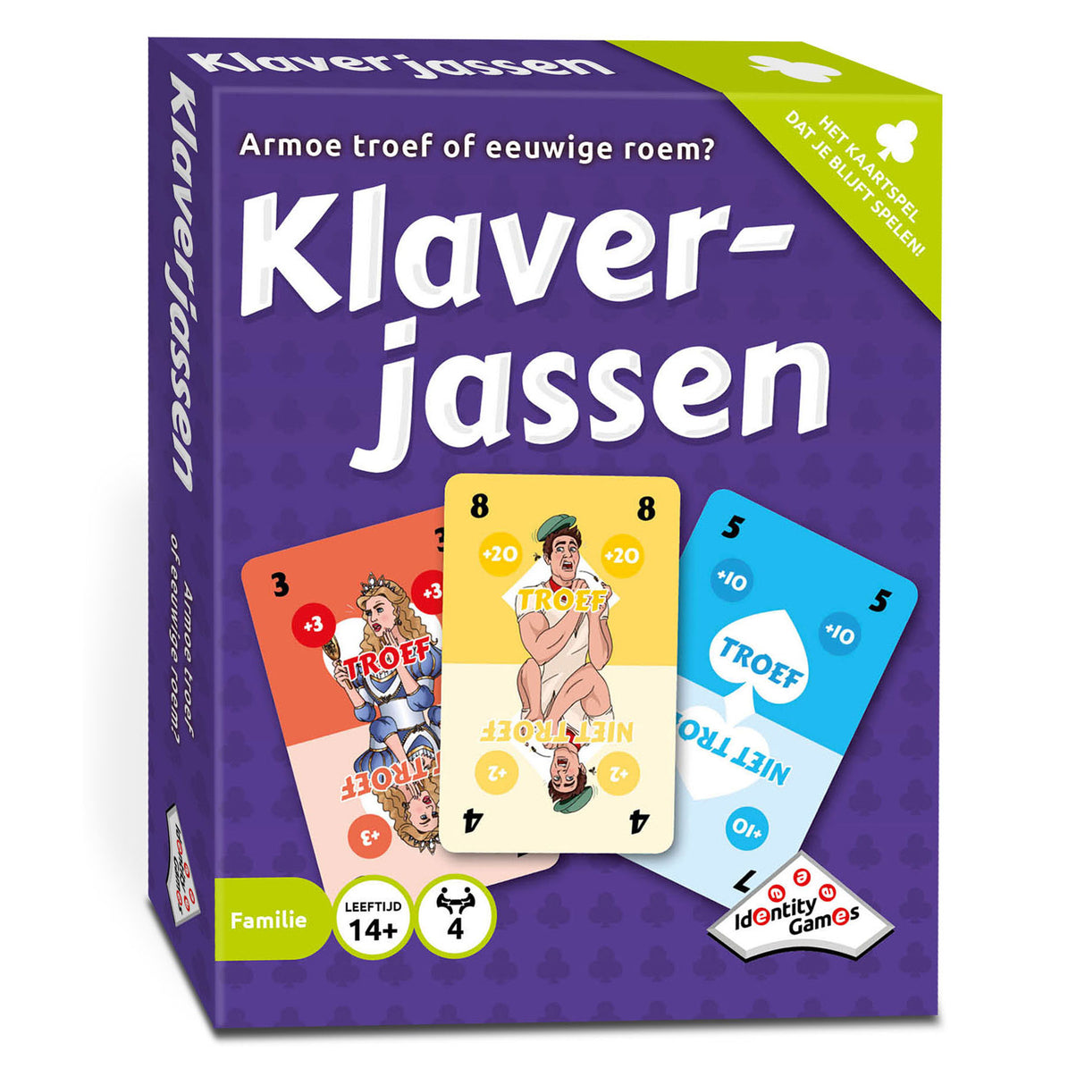 Identitätsspiele Klaverjassen -Kartenspiel