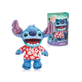 Disney stitch havaiano chatty stitch brinquedo fofinho 30 cm + som