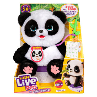 Malé živé zvieratká my baby panda chuchu - interaktívna plyšová hračka