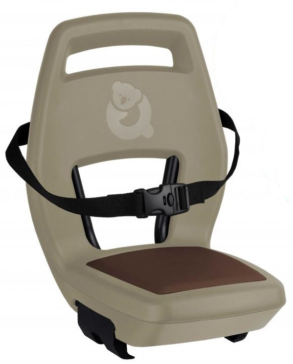 Qibbel Q345 Asiento trasero 6+ Junior con reposapiés y placas de protección Cappuccino Brown