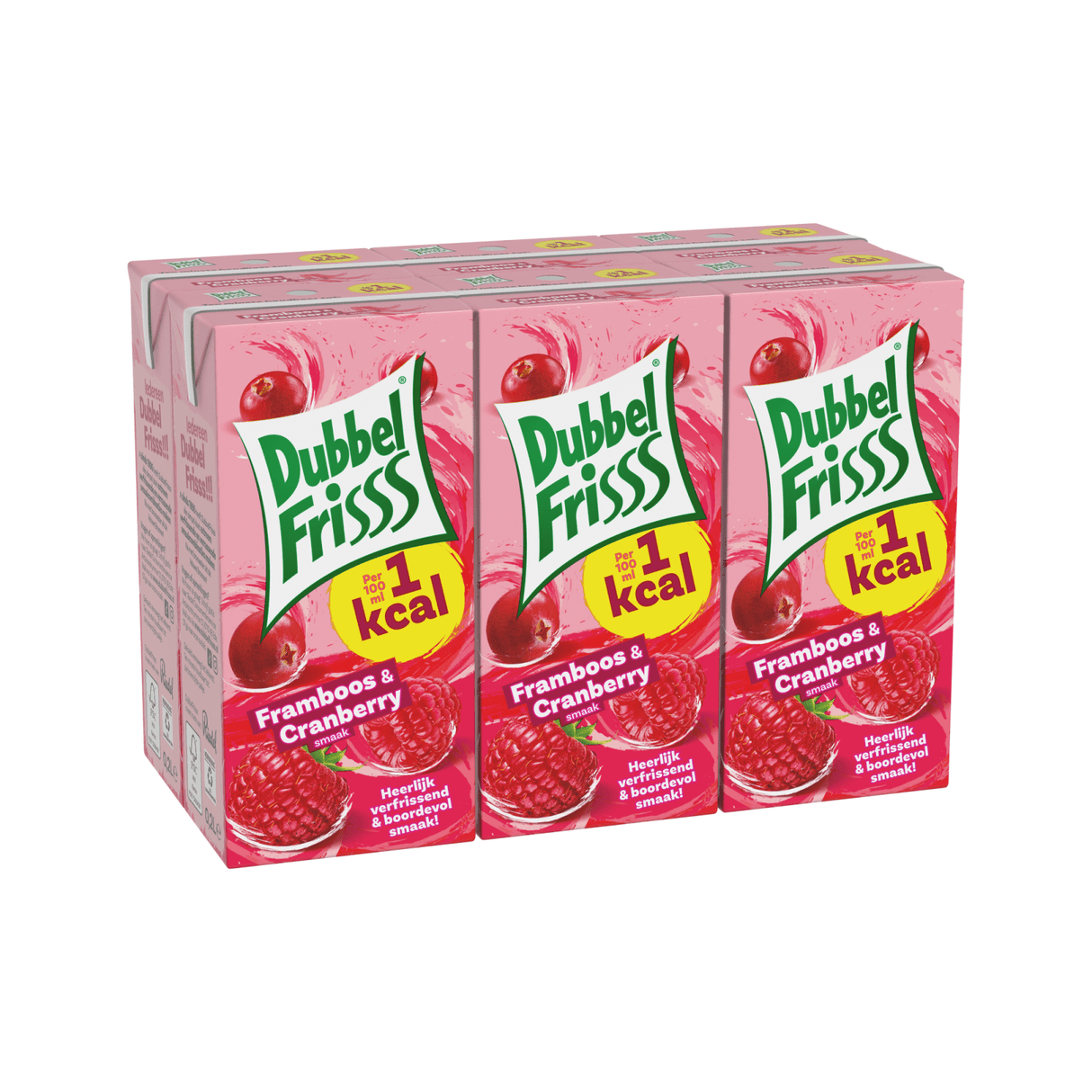 Dubbelfrisss raspberry cranberry pack 5x 6-pack (200ml)