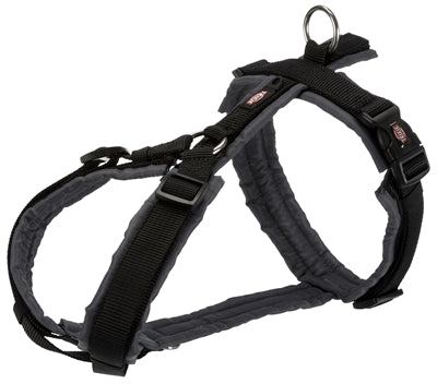 Trixie Dog Harness Premium Draw Black Grey