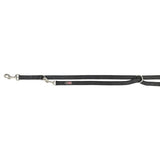 Trixie Dog Leash Premium Double-Stitched Adjustable Black