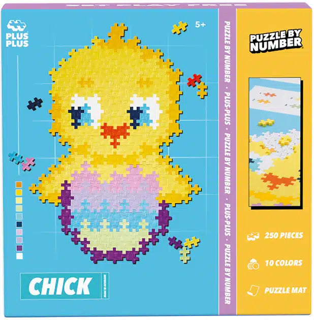Märkesenhet pussel efter nummer chick plus-plus: 250 bitar (3964)