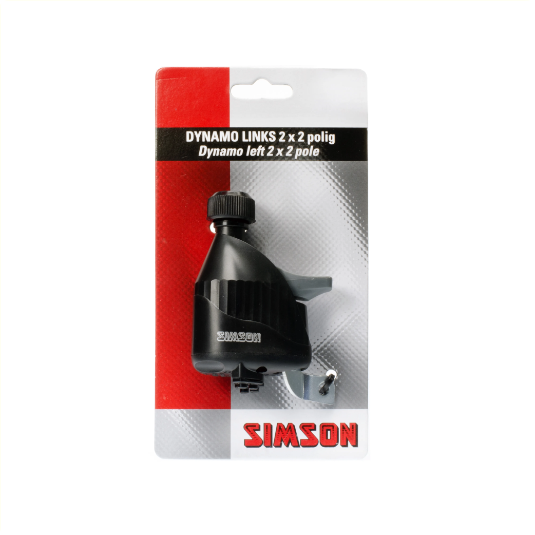 Simson dynamo left rubber running wheel 2x2 poles