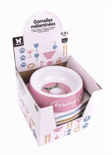 Martin Food Bowl Katze Melamin -Assorti