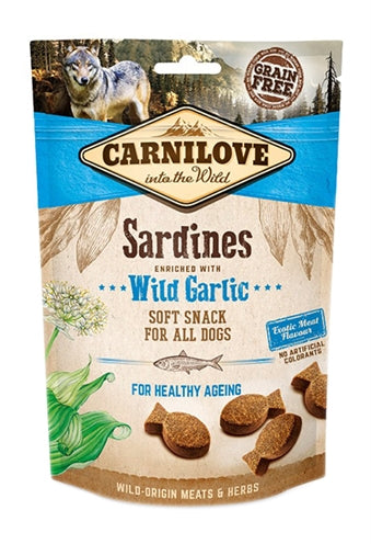 Carnilove soft snack sardines wanted garlic