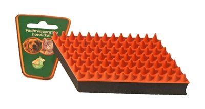 Boon Rubber massageborstel oranje zwart