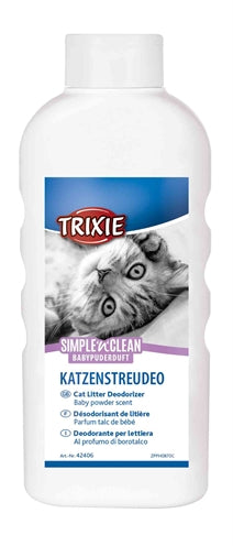 Trixie simple'n'nclean geurverdrijver kattenbak babypoedergeur