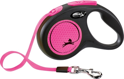 Flexi Rollijn New Neon Tape Black Pink