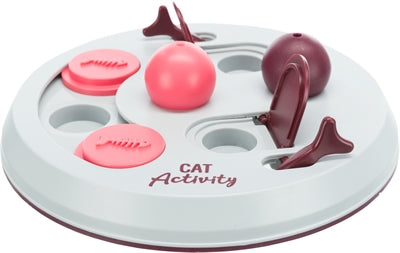 Trixie Cat Activity Flip Board Bes Pink Light Gray