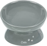 Trixie Food Bowl Cat xxl en céramique surélevé gris