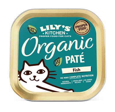 Patè di pesce biologico per gatto da cucina di Lily