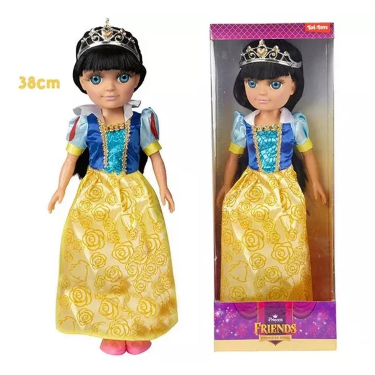 Toi-leker toi-leker prinsessevenner dukke eventyrprinsesse 38cm
