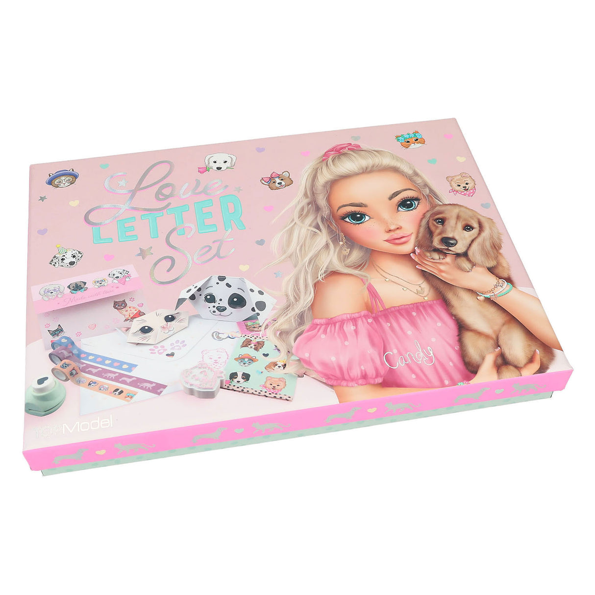 Top model love letter set kitty and doggy