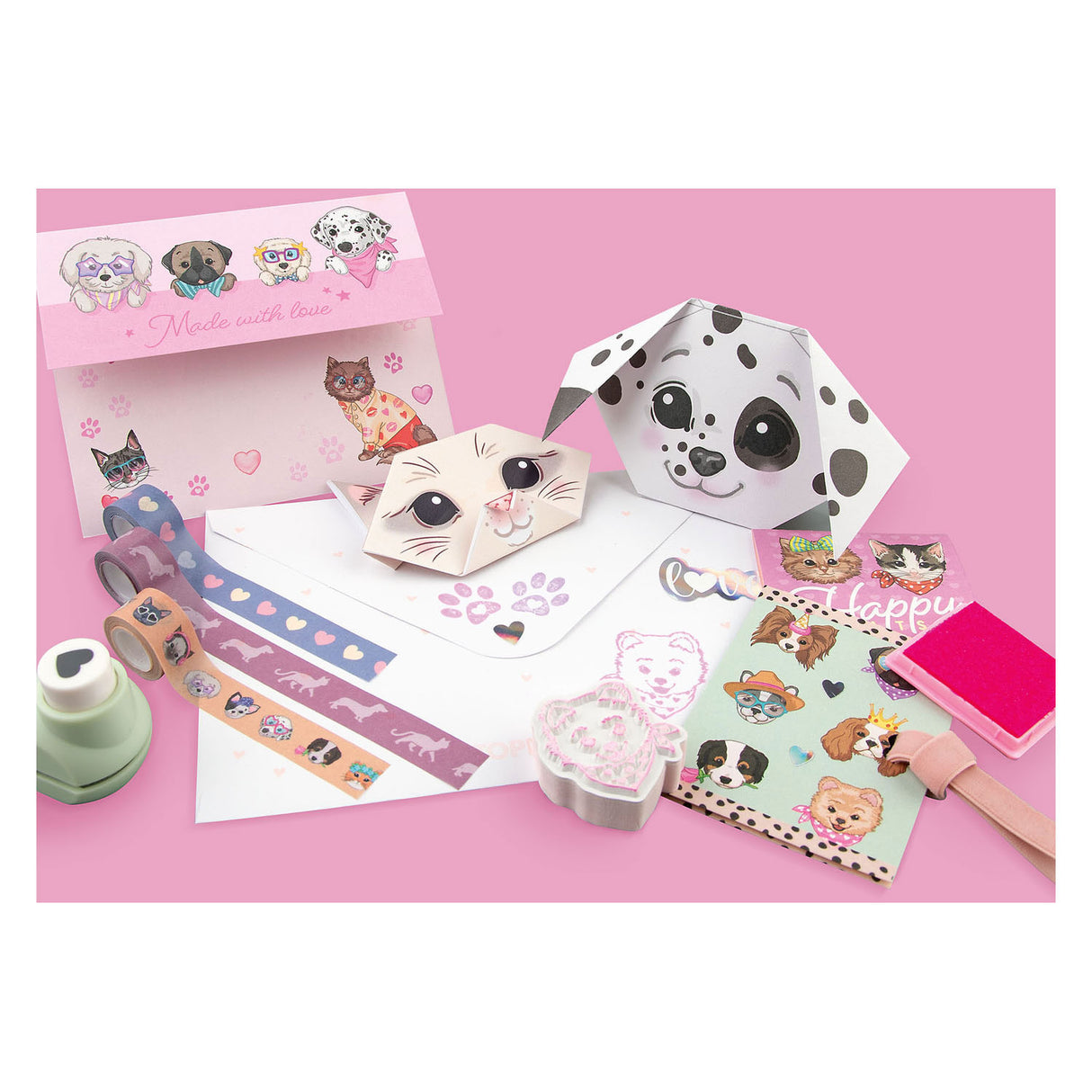 Top model love letter set kitty and doggy