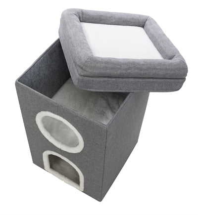 Trixie Kratzer Post Cat Tower Saul Grey