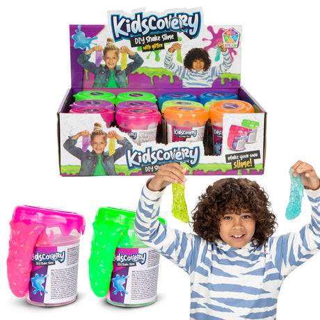 Kidscovery Science slime shake confetti 6 sorted | 12 kosov