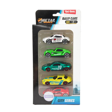 Toi-toys toi toys rally cars set of 5 metal
