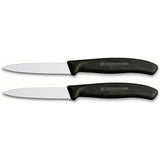 Victorinox paring knife serrated 2 pcs black