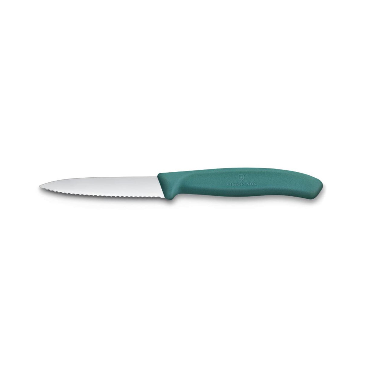 Victorinox peeling knife green serrated 8cm