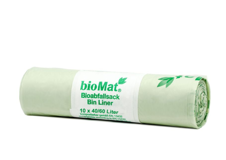 Biomat komposterbare søppelsekker 40 60L - 10 stk.