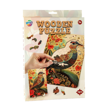Moxy houten puzzel bird unieke vormen, 130pcs