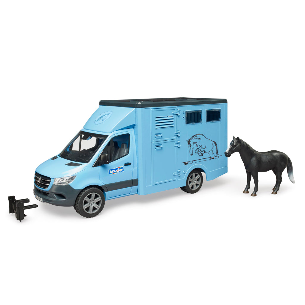 Bruder MB Sprinter dierentransporter met paard