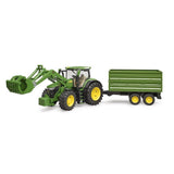 Bruder Bruder John Deere 7R 350 met Frontlader en transportaanha