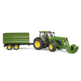 Bruder Bruder John Deere 7R 350 met Frontlader en transportaanha