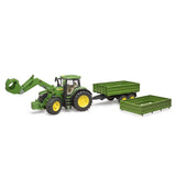 Bruder Bruder John Deere 7R 350 met Frontlader en transportaanha