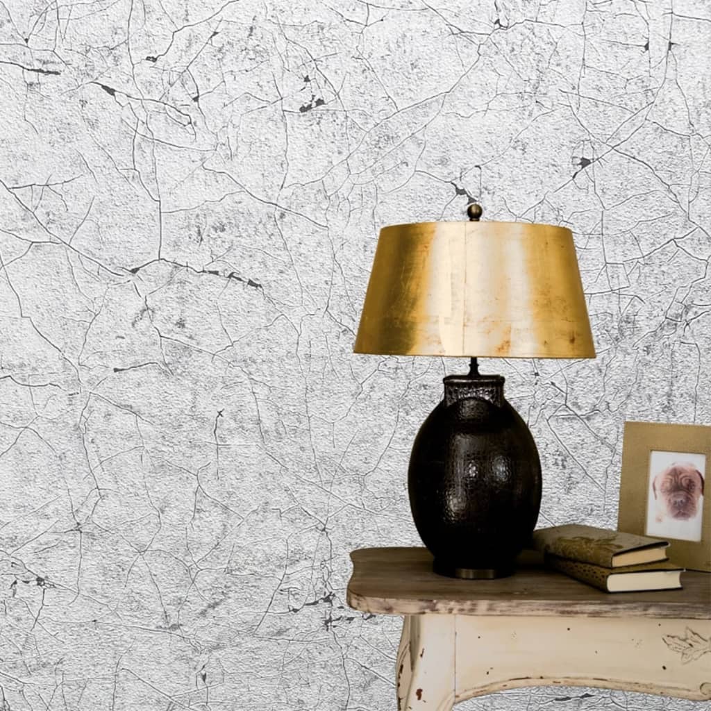 Severni zid noordwand ozadje vintage deluxe stucco crackle siva