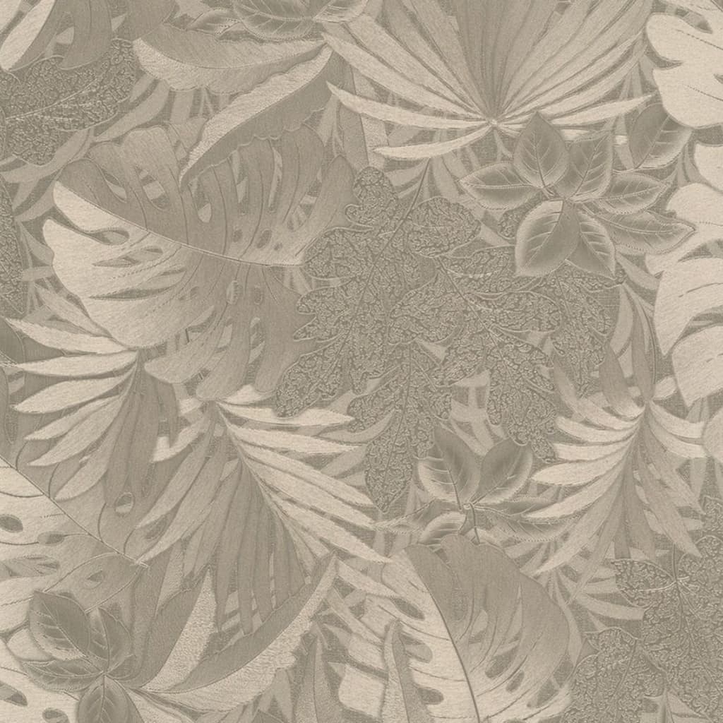 NOordwand Noordwand Wallpaper Botanica Foglie grandi metalliche