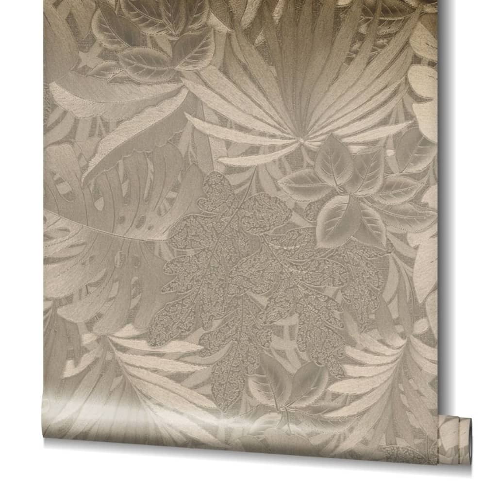 NOordwand Noordwand Wallpaper Botanica Foglie grandi metalliche