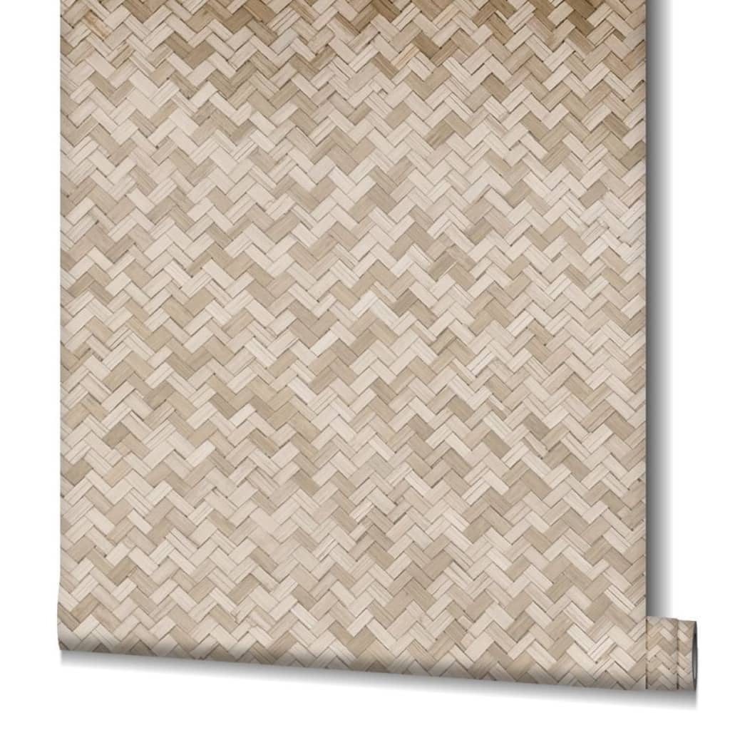 Noordwand Noordwand tapet Botanica Rattan Wickerwork Brown og Beige