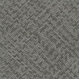 Wall North Noordwand Wallpaper Botanica Rattan Wickerwork Black and Grey