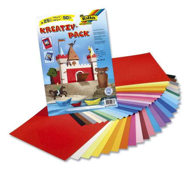 Folia Folia FO-677 Craft paper Kreap package A 50 sheet 25 different colors