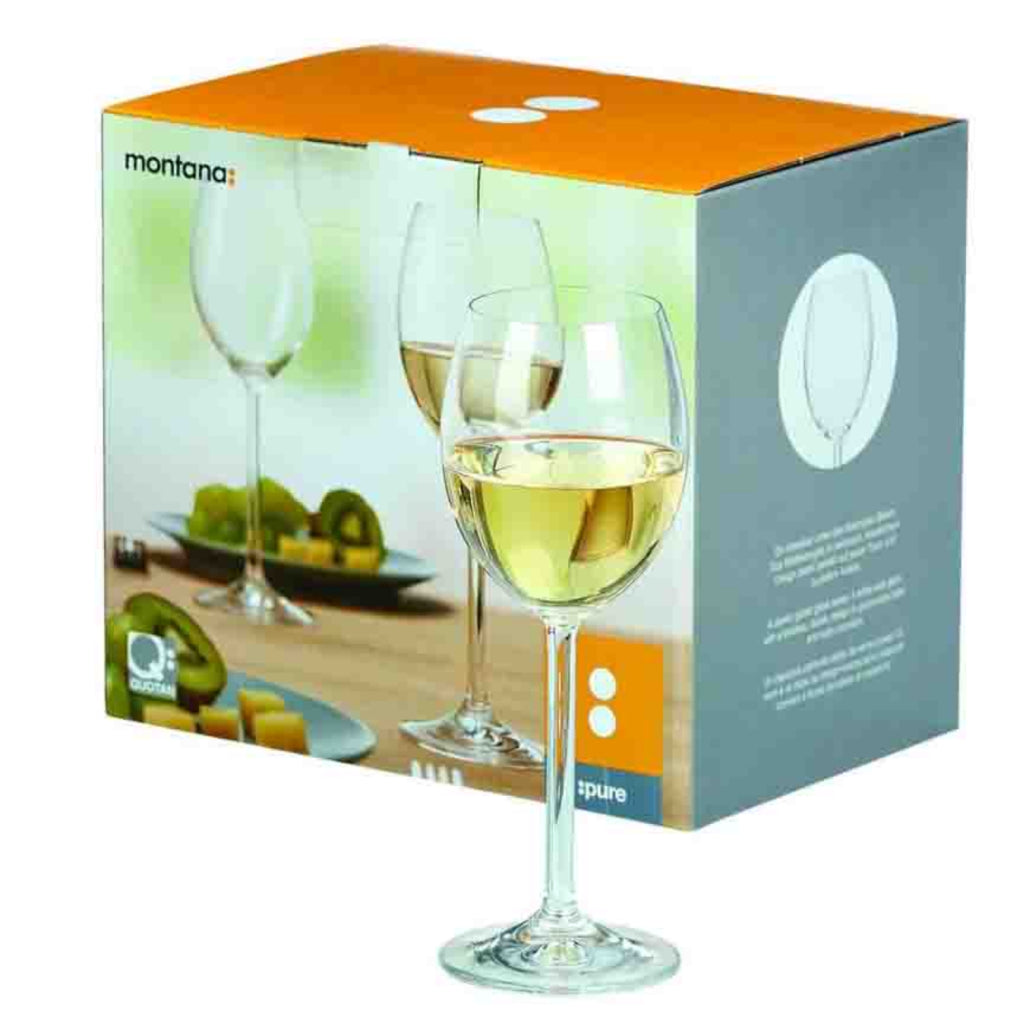 Montana Montana Set of 6 Pure White Wine Glasses 250ml