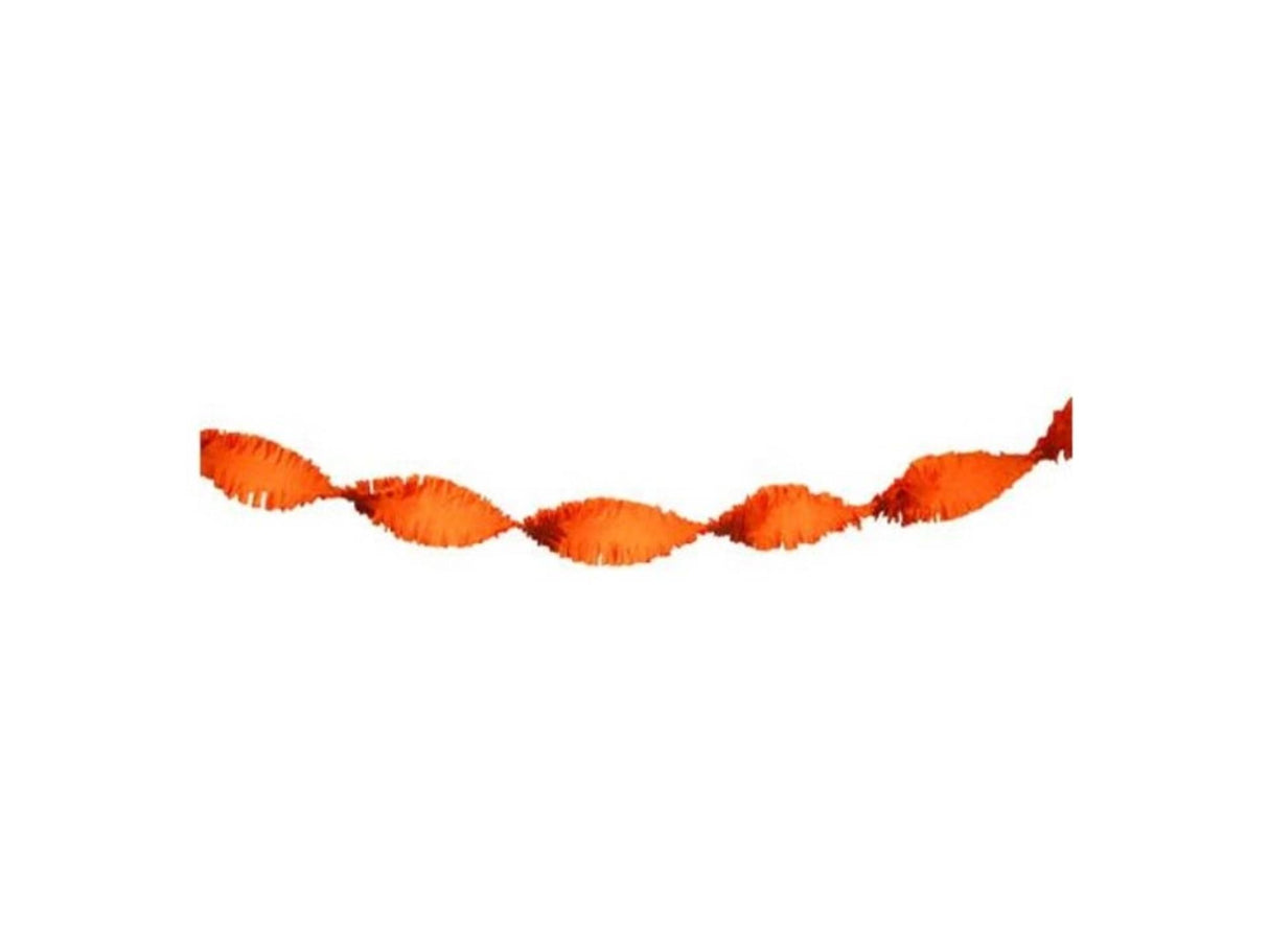 Crepe twist garland 5m orange