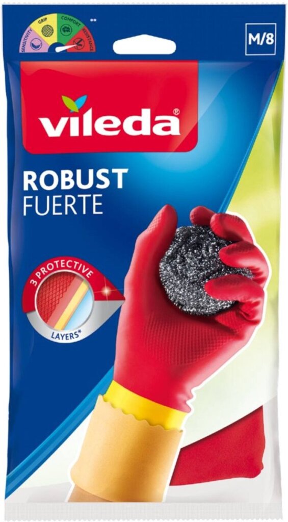 Vileda Vileda Gloves Robust Medium 1 pair