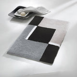 Small Wolke Kleine Wolke Badmat Dakota Platinum 55x65 cm gris et noir