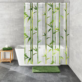 Little Wolke kleng Wolke Dusche Curtain Bambus 180x200 cm gréng