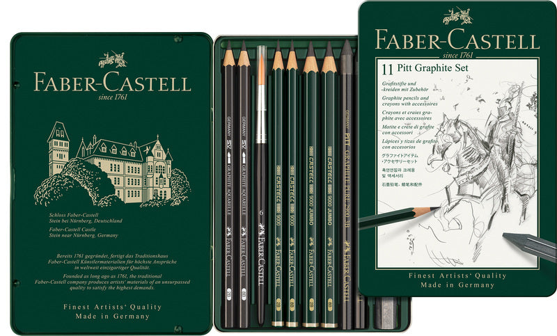 Faber Castell Faber Castell FC-11972 Set Graticiet Faber-Castell Pitt 11 pezzi