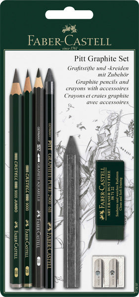 Faber Castell FC-11997 blyertsuppsättning Faber-Castell Pitt Graphite 7-stycke på blister