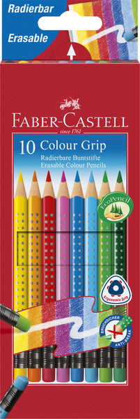 Faber Castell Faber Castell FC-116613 Pencil de color Faber-Castell Grip 2001 Punta agotable de 10 piezas