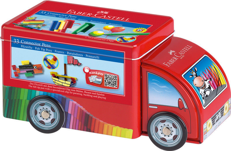 Faber Castell FC-155533 filtanslutare 33 stycken med 10 klipp i lastbilen