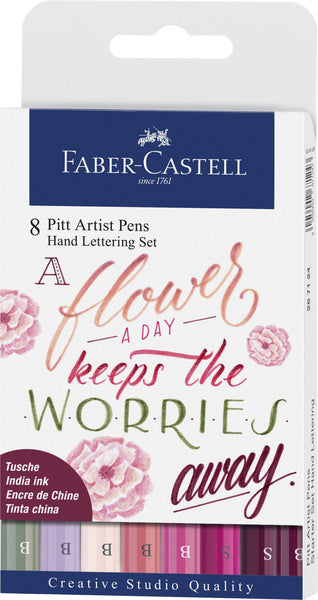 Faber Castell FC-267124 Sign marker Faber-Castell Pitt Artist Pen Literacy set 8x