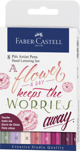 Faber Castell Faber Castell FC-267124 Označevalec znakov Faber-Castell Pitt Artist Pen Limenecy Set 8x