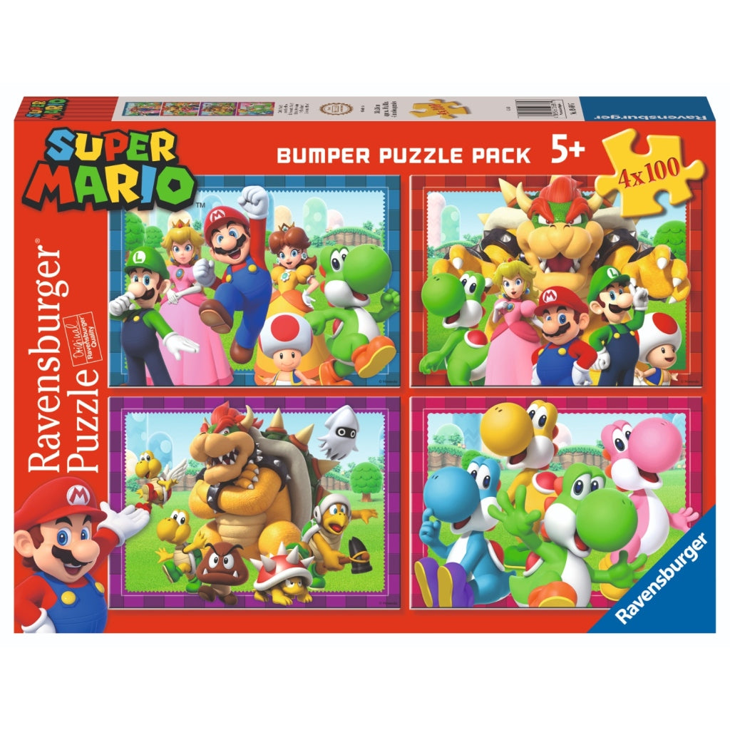 Ravensburger 4in1 Puzzle Super Mario 4x100 stycken